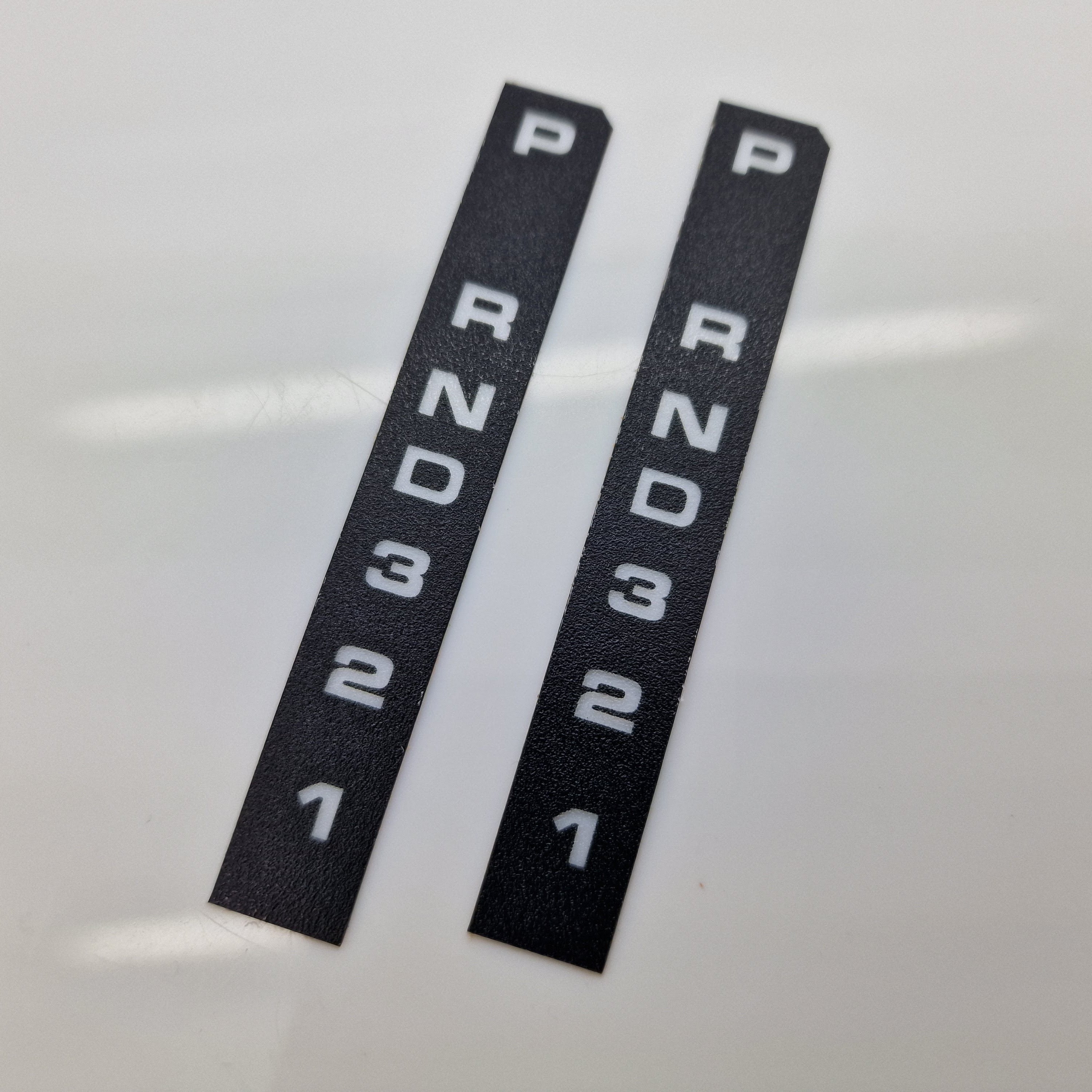 Range Rover Classic Gearshift Selector Labels Decals (Pair)